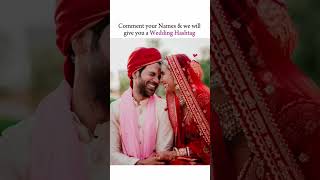 Wedding Hashtag Generator Wedsfy weddingshorts [upl. by Aliuqat389]