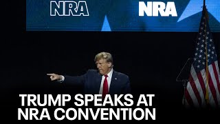 LIVE Donald Trump Greg Abbott speak at NRA convention in Dallas  FOX 4 [upl. by Aniuqaoj288]