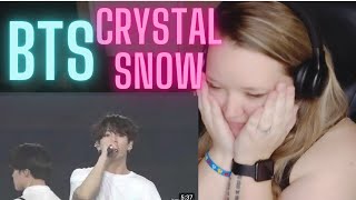 FIRST Reaction to BTS  CRYSTAL SNOW LIVE 🔥😁 [upl. by Ocicnarf926]