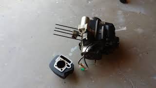 COOLSTER 125cc ATV BRAND NEW MOTOR INSTALL [upl. by Ytsirhk]