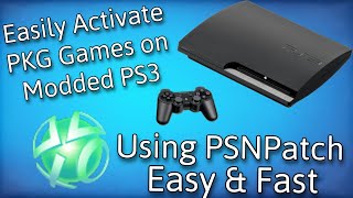 How To Easily Activate PKG Games on Modded PS3  Easy RAP File installation [upl. by Norred]