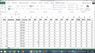 TABULACIÓN DE ENCUESTA EN EXCEL TABLA DINAMICA [upl. by Reynold500]