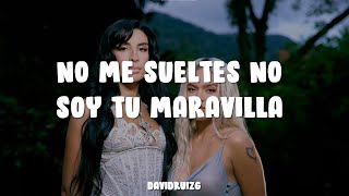 SEVDALIZA  NO ME CANSARE FT KAROL G  no me sueltes no soy tu maravilla karol g letra [upl. by Stilu521]