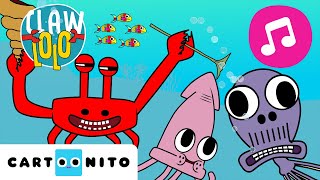 Bouge le requin 🎵 Danse avec des animaux aquatiques 🌊  Chansons pour enfants  Clawlolo 🦀 [upl. by Burl]