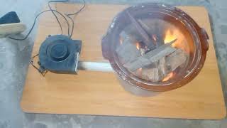 Its easy to do firewood stove with fanblower [upl. by Sharma836]