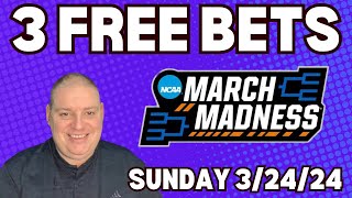 Sunday 3 Free NCAAB Picks amp Betting Predictions  32424 l Picks amp Parlays l ncaabets [upl. by Hynda]