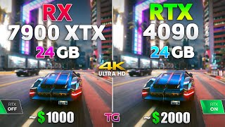 RTX 4090 vs RX 7900 XTX  Test in New Games 2024 [upl. by Lange]