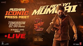 Pushpa ICONIC Press Meet in Mumbai LIVE  Pushpa 2 The Rule  Allu Arjun  Rashmika  Sukumar  DSP [upl. by Joeann]