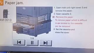 Kyocera 3501i error 0513paper jam kyocera TASKalfa [upl. by Itin]