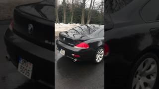 Bmw 645ci stock exhaust sound [upl. by Nonnahsal395]