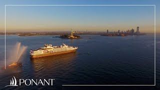 La découverte de NewYork par la mer avec FranzOlivier Giesbert  PONANT [upl. by Ayalahs]