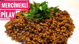 Mercimekli Bulgur Pilavı 💯 Müceddere Tarifi ✔ Gaziantep usulü mercimekli pilav nasıl yapılır 👍 [upl. by Sutton]