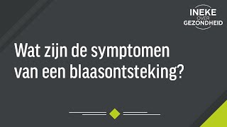 Wat zijn de symptomen van blaasontsteking [upl. by Acinimod]