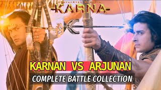 Karnan vs Arjunan  suryaputra karnan tamil episode  karnan and arjunan complete battle collection [upl. by Hareehat]