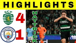 Sporting CP vs Manchester City  All Goals and Highlights Champions League 2024 Liga Champions [upl. by Oap]