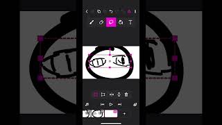 Blinking animation flipaclip animation shortsfeed [upl. by Sidran]