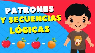 Patrones y secuencias lógicas para niños Pensamiento matemático  Video educativo [upl. by Roseanne]