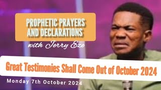 NSPPD LIVE TODAY 7 OCTOBER 2024  JERRY EZE PROPHETIC DECLARATIONS  WATCH MONDAY MORNING PRAYERS [upl. by Shannen871]