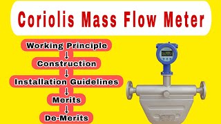 Mass Flow Meter Working Principle  Coriolis Effect [upl. by Survance]