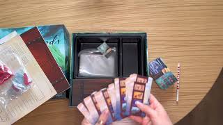 “ SLEEPING GODS “ RETAIL VERSION BOARD GAME UNBOXING VIDEO 4K [upl. by Cohen]