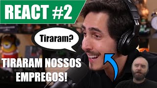 REACT 2 Professor de IA reage a CASTANHARI e CAUÊ MOURA no PODPAH  Parte 2 Empregos [upl. by Anrym565]