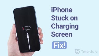 How to Fix iPhone Stuck on Charging Screen 2023 [upl. by Nalced]