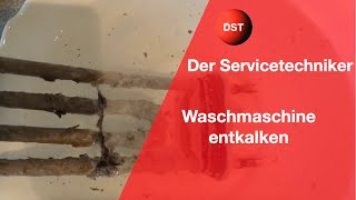 Waschmaschine entkalken Hausmittel gegen Profireiniger Test [upl. by Ykciv838]