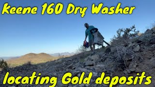 How to Locate Gold Deposits  Keene 160 Mini Dry Washer  Arizona Gold [upl. by Granoff]