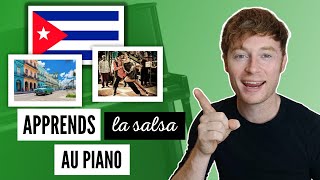 🇨🇺🏝️ Comment jouer la SALSA au piano partition en description [upl. by Risteau]