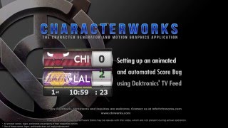 An animated and automated Score Bug using Daktronics TV Feed [upl. by Tessil590]