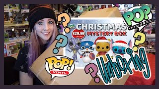 Christmas Mystery Box from POPFIGURESCOM  FUNKO POP UNBOXING  UK [upl. by Mcnally]