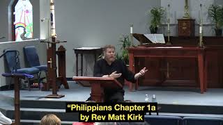 Week 1 Philippians Bible Study 41024 Rev Matt Kirk Christ Church Jacksonville Anglican [upl. by Zigrang32]