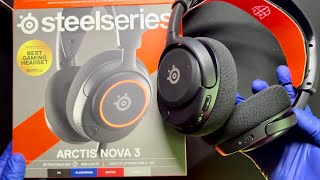 STEELSERIES  ARCTIS NOVA 3  GAMING HEADSET UNBOXING [upl. by Larrie]