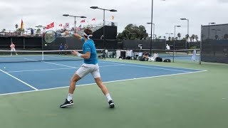 Casper Ruud w Andrey Rublev  Court Level Practice San Diego 2021 4k 60fps [upl. by Ileray252]