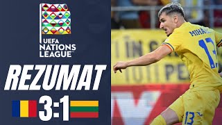 România  Lituania 31 Rezumat Liga Națiunilor 202425 [upl. by Skell]