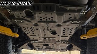 How to install GWM Tank 300 TOPFIRE Skid Plate [upl. by Emaj215]