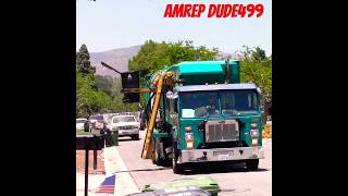 Violent Brand New LA Sanitation Amrep automobile garbagetruck trashtrucks garbage shorts [upl. by Nylarac]