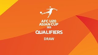 AFC U20 Asian Cup China PR 2025™ Qualifiers Draw [upl. by Mcculloch933]