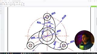 10 AutoCAD Drawing Medium Difficulty Exercise [upl. by Mcloughlin]