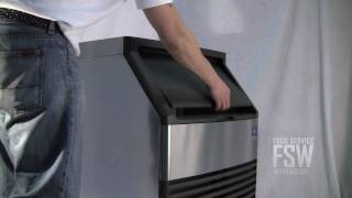 Manitowoc QY0214A 215 Lb SelfContained Half Cube Ice Machine [upl. by Siram]