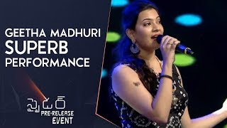 Singer Geetha Madhuri Singing Akkada Vunnavadu Song  Mahesh Babu  A R Murugadoss  Rakul Preet [upl. by Giacopo408]