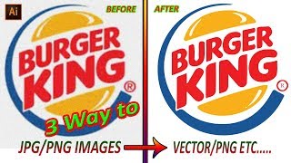 3 Way to Convert JPG to Vector  Auto Image Trace  Adobe Illustrator [upl. by Whitford]