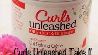 Curls Unleashed Curl Defining Creme Take II [upl. by Hnacogn172]