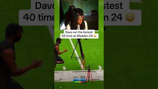 Davo Migo ran the fastest 40 time in Madden 24 [upl. by Ahsenad974]