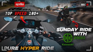 Epic Sunday Ride with the Kawasaki Z900 Can the Aprilia RS457 Hit Top Speed Vlog 15 motovlog [upl. by Buatti]