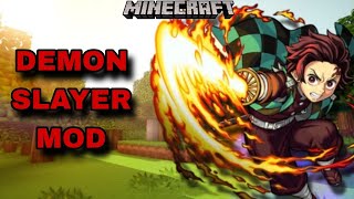 NEW BEST DEMON SLAYER MOD FOR MINECRAFT BEDROCK EDITION 1203 [upl. by Ymaj540]