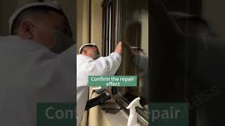 CASEGlass window scratches repairRemoval [upl. by Relyuc]