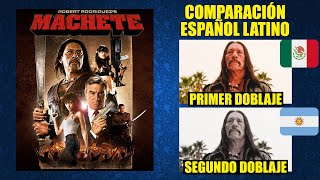 Machete 2010 Comparación del Doblaje Latino Original y Redoblaje  Español Latino [upl. by Akenot]