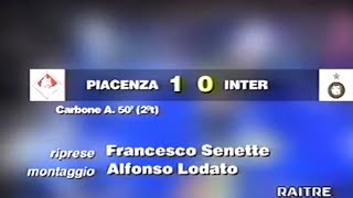 PiacenzaInter 10 199596  Domenica Sportiva [upl. by Esorrebma]