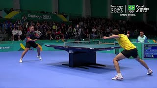 Hugo Calderano vs Andy Pereira  Final  Pan 2023 [upl. by Moreland]